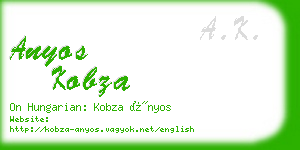 anyos kobza business card